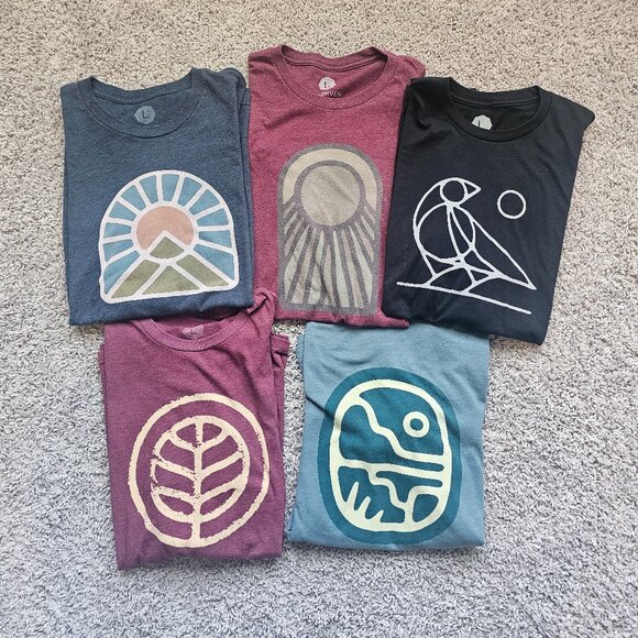 Lot of 5 Wohven Men's Tshirts size Large - Picture 1 of 8